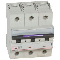 Wyłącznik nadprądowy S323 C20 3P 20 A 50KA DX3 | 410162 Legrand