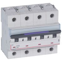 Wyłącznik nadprądowy S324 C10 4P 10 A 50KA DX3 | 410173 Legrand