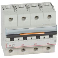 Wyłącznik nadprądowy S324 C40 4P 40 A 25KA DX3 | 409798 Legrand