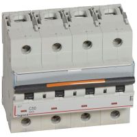 Wyłącznik nadprądowy S324 C50 4P 50 A 25KA DX3 | 409799 Legrand