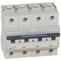 Wyłącznik nadprądowy S324 C50 4P 50 A 50KA DX3 | 410179 Legrand
