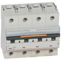 Wyłącznik nadprądowy S324 C63 4P 63 A 25KA DX3 | 409800 Legrand