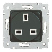 Gniazdo pojedyncze z/u 16A, standard angielski, białe, Sistena Life | 775849 Legrand