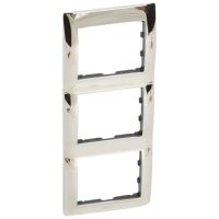 Ramka potrójna pionowa, chrome, Sistena Life | 771937 Legrand
