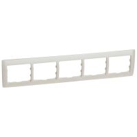 Ramka pięciokrotna pozioma, pearl, Sistena Life | 771505 Legrand