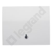 Klawisz pojedynczy z symbolem lampy, arctic, Sistena Life | 777044 Legrand