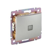 Łącznik schodowy podświetlany 10AX, aluminium, Valena | 770126 Legrand