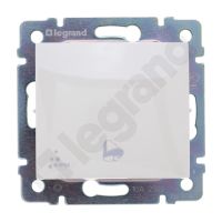 Przycisk 1-biegunowy 10A, IP44, z symbolem dzwonka, kremowy, Valena | 774199 Legrand