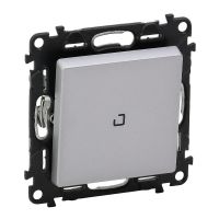 Przycisk przełączy NO/NC podświetlany, aluminium 6 A, 250 V, Valena Life | 752312 Legrand