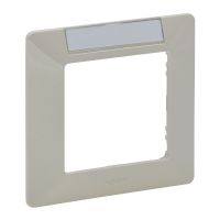 Ramka pojedyncza X1 z etykietą, krem, Valena Life | 754051 Legrand