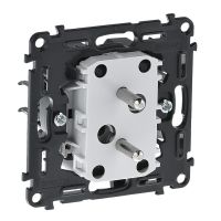 Gniazdo podwójne z/u 16A, z przesłoną styków, do ramek, zaciski sprężynowe, mechanizm | 753095 Legrand