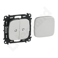 Klawisz łącznika wielofunkcyjnego z podświetleniem LED, biały, Valena Allure | 755195 Legrand