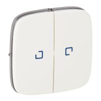Klawisz podwójny do łączników i przycisków z podświetleniem LED, biały, Valena Allure | 755225 Legrand