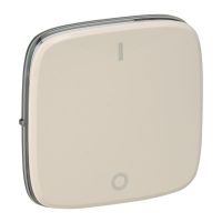 Klawisz łącznika dwubiegunowego kremowy, Valena Allure | 755126 Legrand