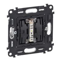 Łącznik 2-biegunowy ze wskaźnikiem 16 AX, 250 V, Valena Life | 752041 Legrand