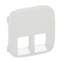 Plakietka gniazda podwójnego 2xRJ11 lub 2xRJ45 lub RJ11/RJ45, kremowa, Valena Allure | 755429 Legrand