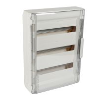 Rozdzielnica naścienna XL3 125, 3x18, IP40, drzwi przezroczyste | 401658 Legrand