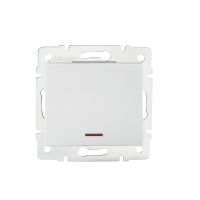 Łącznik jednobiegunowy z LED LOGI 02-1110-102, biały | 25078 Kanlux