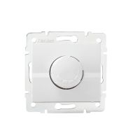 Ściemniacz obrotowy 500W z filtrem LOGI 02-1160-102, biały | 25082 Kanlux