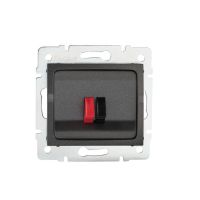 Gniazdo głośnikowe pojedyncze LOGI 02-1450-041, grafit | 25291 Kanlux