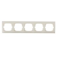 Ramka pięciokrotna pozioma LOGI 02-1500-003, kremowa | 25180 Kanlux