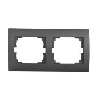 Ramka podwójna pozioma LOGI 02-1470-041, grafit | 25295 Kanlux