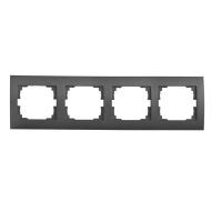 Ramka poczwórna pozioma LOGI 02-1490-041, grafit | 25297 Kanlux
