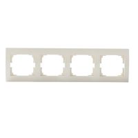 Ramka poczwórna pozioma LOGI 02-1490-003, kremowa | 25179 Kanlux