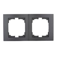 Ramka podwójna, pionowa LOGI 02-1520-041, grafit | 25299 Kanlux