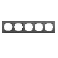 Ramka pięciokrotna pozioma LOGI 02-1500-041, grafit | 25298 Kanlux