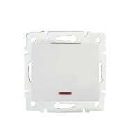 Łącznik jednobiegunowy z LED DOMO 01-1110-202, biały | 24723 Kanlux