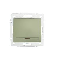 Łącznik jednobiegunowy z LED DOMO 01-1110-250, szary | 25019 Kanlux