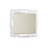 Gniazdo z uziemieniem, IP-44, Schuko DOMO 01-1230-103, kremowe | 24791 Kanlux