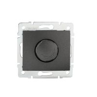 Ściemniacz obrotowy 500W z filtrem DOMO 01-1160-141, grafit | 24905 Kanlux