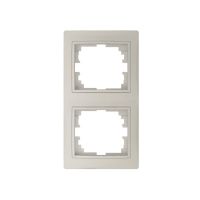 Ramka podwójna pionowa DOMO 01-1520-003, kremowa | 24826 Kanlux