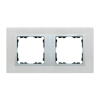 Ramka podwójna Nature-Metal, inox czarny mat aluminium, IP20/IP44 82927-34 Simon 82 Nature | 82927-34 Kontakt Simon