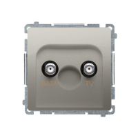 Gniazdo antenowe TV-DATA (moduł) 1x wejście: 5–1000 MHz, satynowy BMAD1.01/29 Simon Basic | BMAD1.01/29 Kontakt Simon