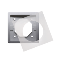 Ramka pojedyncza do wersji bryzgoszczelnej IP44 z uszczelką, stal inox BMR1B/21 Simon Basic | BMR1B/21 Kontakt Simon