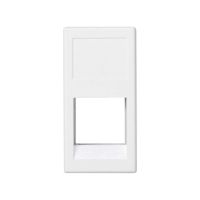 Płytka K45/2, 1x RJ bez osłon, 22,5x45mm, ORTRONICS, czysta biel K281/9 Simon Connect | K281/9 Kontakt Simon