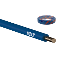 Przewód instalacyjny H07V-U (DY) 4,0 450/750V, niebieski KRĄŻEK | 172105015C0100 Nkt