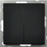 Klawisze do łącznika seryjnego, uniwersalnego podwójnego (seryjnego schodowego), czarny, LOGUS 90 | 90611MPM Efapel