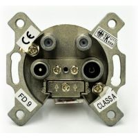 Gniazdo RTV 2 x SAT (4-wyjściowe), Mec 21 | 21696 Efapel