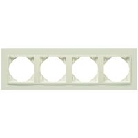 Ramka poczwórna, perłowy/perłowy, Logus 90 / Animato | 90940TPP Efapel