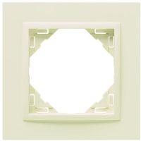 Ramka pojedyncza, kość słoniowa/kość słoniowa, Logus 90 / Animato | 90910TMM Efapel