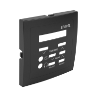 Element centralny sterownika dźwięku stereo z radiem oraz alarmem nr kat. 21379, czarny, LOGUS 90 | 90709TPM Efapel