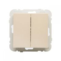 Klawisze do łącznika podwójnego krzyżowego, kość słoniowa, LOGUS 90 | 90614TMF Efapel