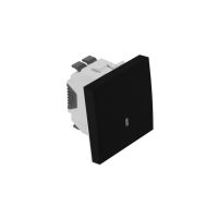 Łącznik zwierny 45x45 z podświetleniem, czarny, Quadro 45 | 45152SPM Efapel