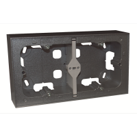 Puszka n/t podwójna, grafit, LOGUS 90 | 10994AIS Efapel