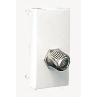 Gniazdo antenowe typu "F" 45x22,5, biały, Quadro 45 | 45979SBR Efapel