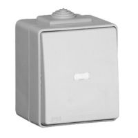 Łącznik zwierny z podświetleniem, biały, Waterproof48 IP65 | 48152CBR Efapel